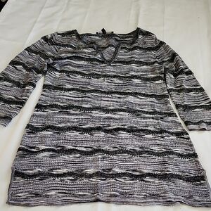 White House Black Market Striped Tunic